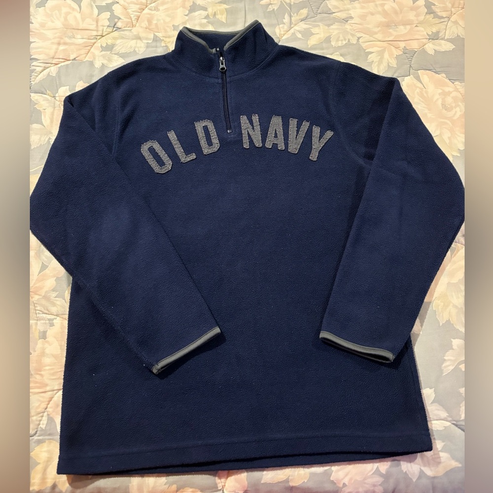 Boys Old Navy Fleece Quarter Zip Pullover - Size XL 14/16